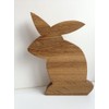 Schreinerei Hartmann Decorative Wooden Easter Bunny in Solid Oak Standing