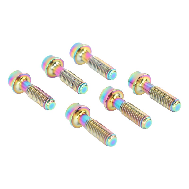 6pcs Bike Stem Bolts Ti Alloy M5x18mm Bicycle Stem Bolts