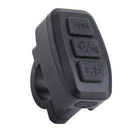 Wireless Phone Controller, IPX6 Waterproof Remote Controller Strap Type Phone Controller, Bluetooth Media Button Remote Control for Bike Motorcycle Car (Black)