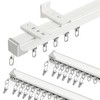 Ceiling Curtain Track, 3Ft-9Ft Curtain Tracks Ceiling Wall Mount Heavy