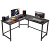 55"x 55" Home Office L-Shaped Desk Corner Computer Desk Large