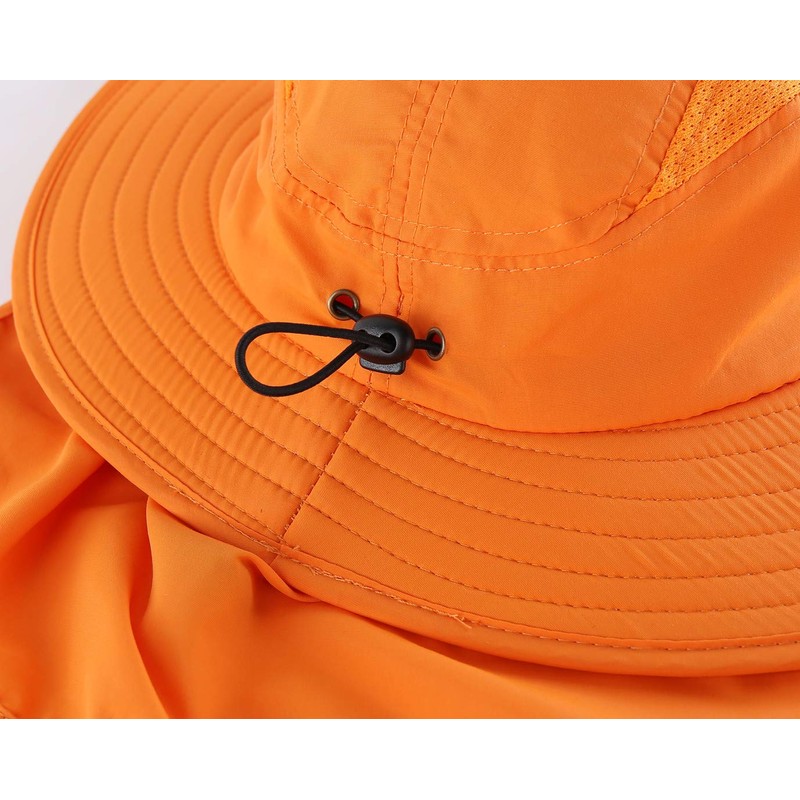 Connectile Outdoor Unisex UPF 50+ Wide Brim Safari Hat Summer