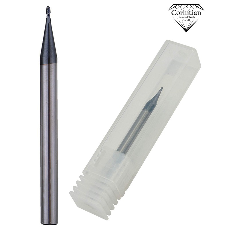 Corintian Solid carbide micro radius milling cutter, ball end mill,