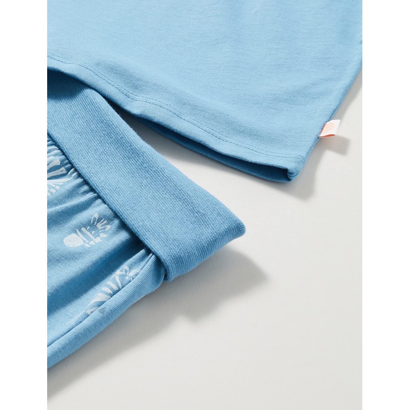 Sanetta Boys Long Turquoise Baby and Toddler Pyjamas, Petrolio