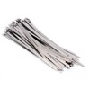 50pcs 12" Stainless Steel Exhaust Wrap Coated Self Locking Cable