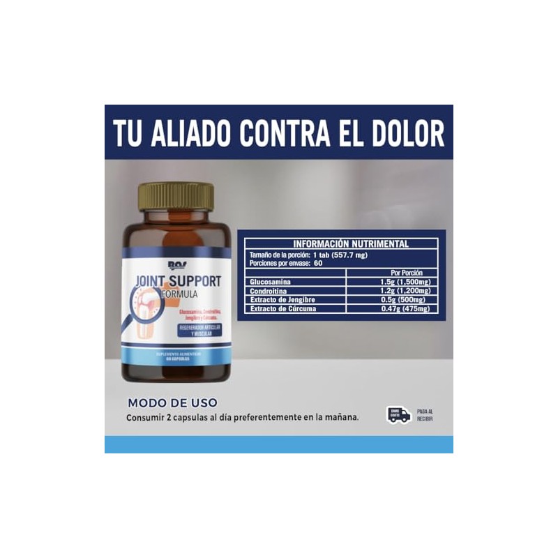 Bas Internacional Joint Support Formula Piezas Tabletas Extractos Vegetales Apoyo
