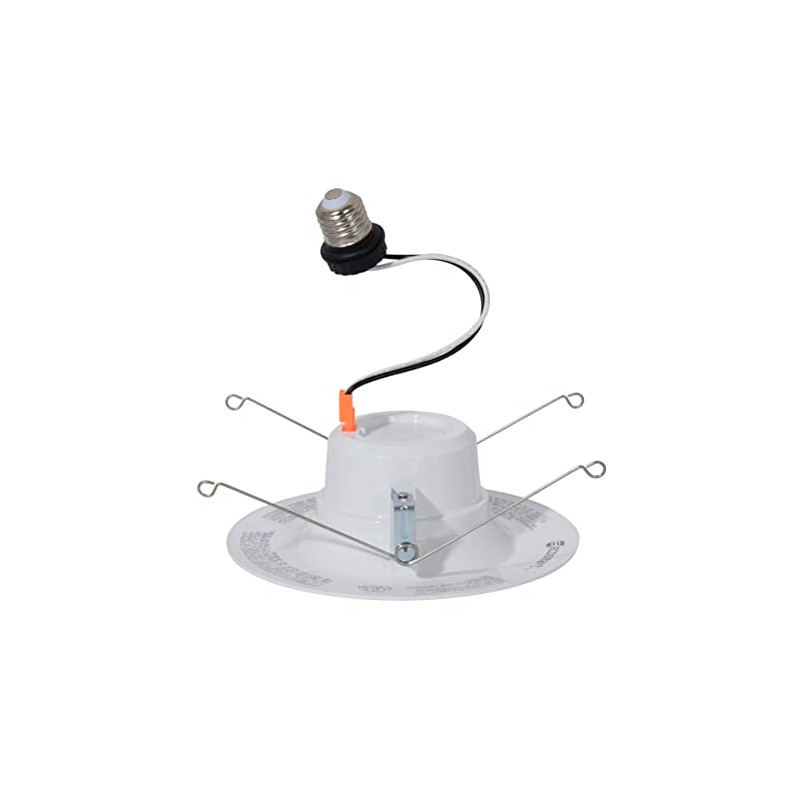 B&P Lamp 2-Piece Retrofit LED Adapter for Recessed Can Lights