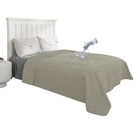 Easy-Going 100% Waterproof Dog Bed Cover Reversible Leak Proof Couch Cover Washable Sofa Cover Furniture Protector Blanket for Pets Kids Children Dog Cat (68x86 Inch, Beige/Beige)