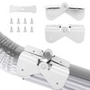 Gutter Extension Hinge, 12 Pcs Downspout Flip-Up Zip Hinge Easy