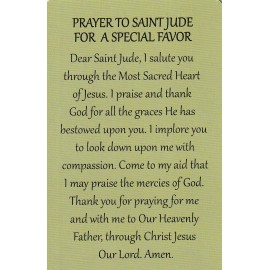 *Holy/Prayer Card-"Prayer to Saint Jude/For Special Favor" - {Saints-4}