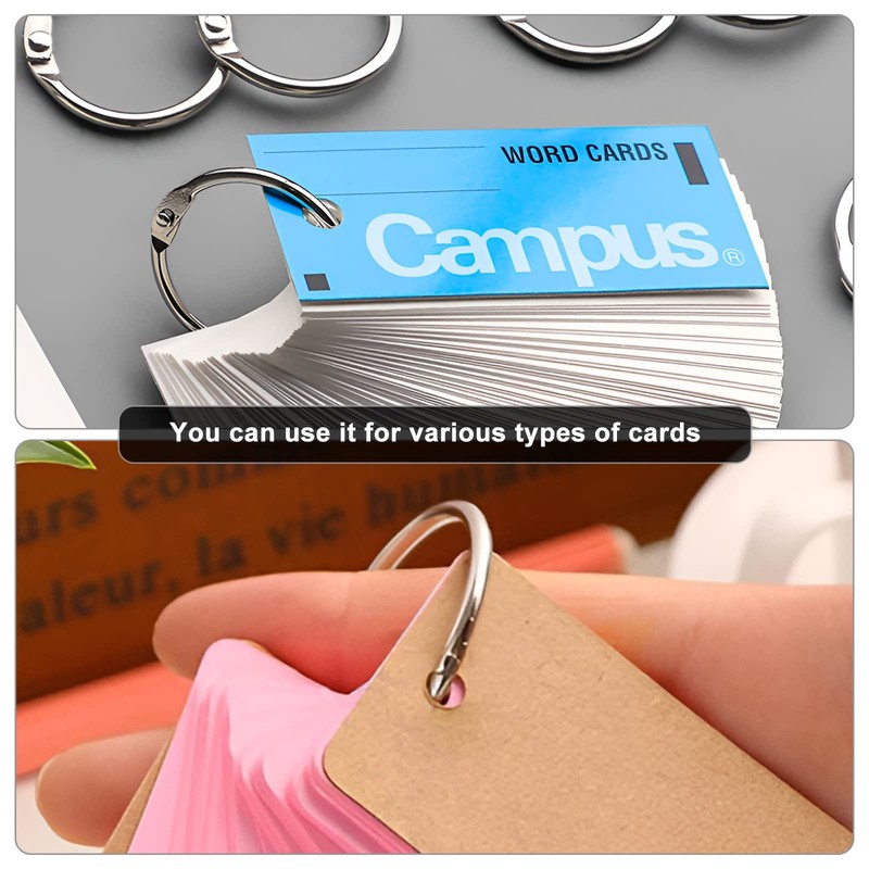 Binder Rings,40Pcs 30mm/1.2 inch Loose Leaf Binder Rings Nickel Plating,