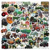 Pack of 60 Tractor Stickers, Vehicles, DIY Waterproof Excavator Stickers,