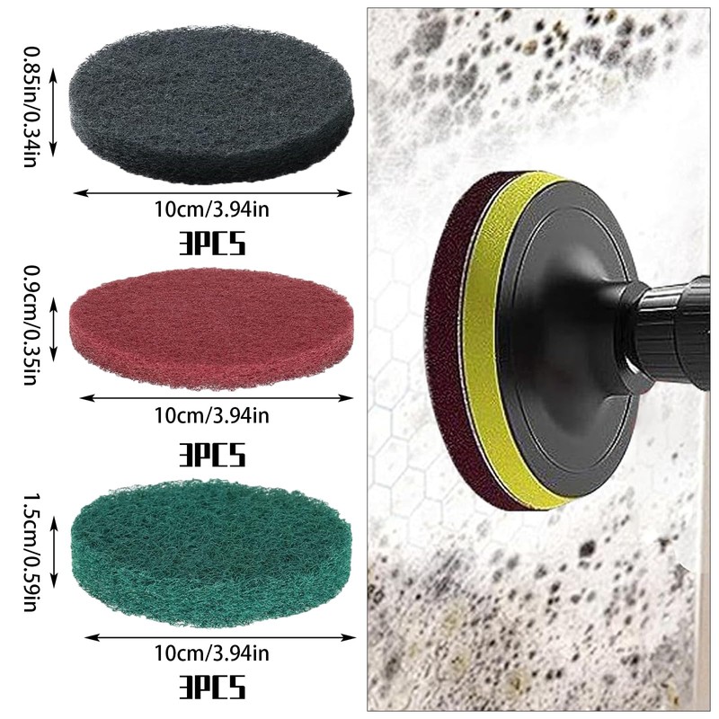 SHUOHONG Pack of 8 Sanding Sponge, Sanding Fleece Disc for