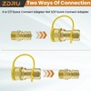 ZDRU 1/2 Inch Natural Gas Quick Connect Fittings with Male