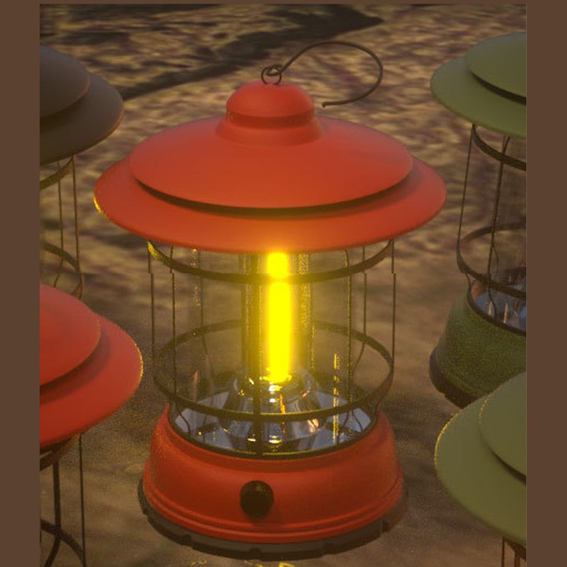 Camping Lantern Multifunctional USB Rechargeable Portable COB Emergency Light for