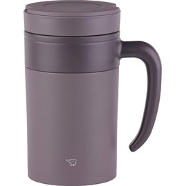 Zojirushi SE-KAE48TA Stainless Tea Tumbler with Handle, 16-Ounce, Brown