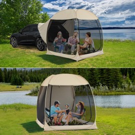 Alvantor Pop Up Screen House, 4 in 1 Outdoor Camping Tent,7'x7' Screen Room with Mosquito Netting, SUV Tent with Carry Bag, Instant UV Resistant Sun Shelter for Garden, Patio, Backyard