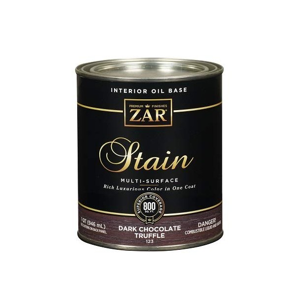 ZAR 12312 Wood Stain, QT, Dark Chocolate Truffle