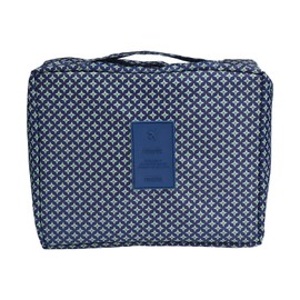 Balakaka Women's Toiletry Bag, Foldable Travel Toiletry Bag with Carry Handle, Removable Large Cosmetic Bag, Wash Bag, Multifunctional Travel Bag for Travel, Holiday, Outdoor, Camping, Navy Star