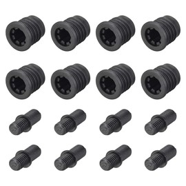 sourcing map 8 Pairs Speaker Kit Guides for Small Pens 19.5 mm Black Diameter 5.6 mm