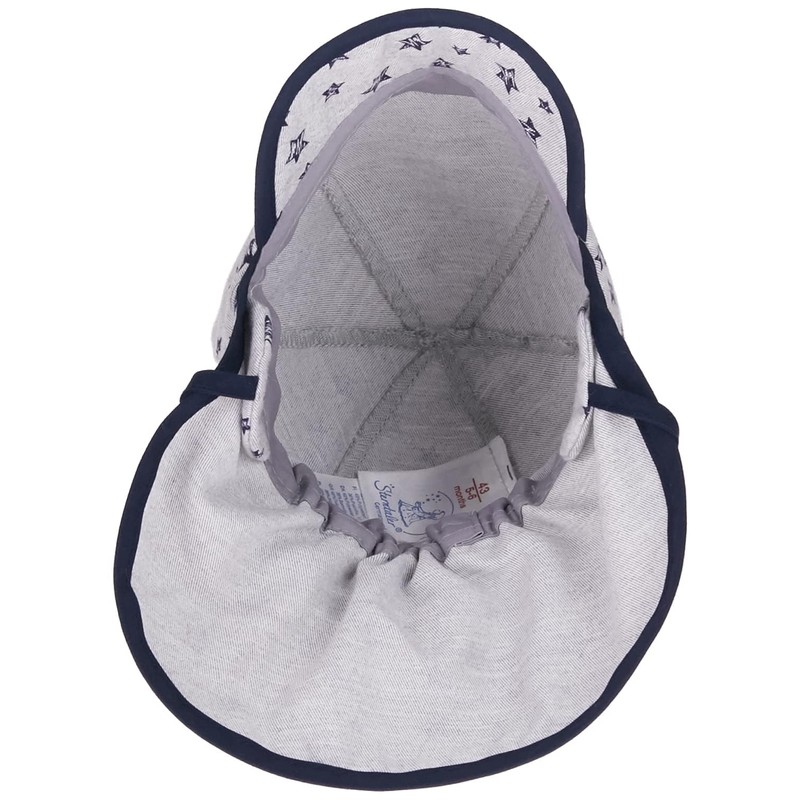Sterntaler Peaked Hat with Ties and Neck Protection. (Casquette Avec