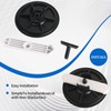 8" Waterproof Boat Deck Hatch, T-Handle, Watertight Seal, Tool-Free,Black