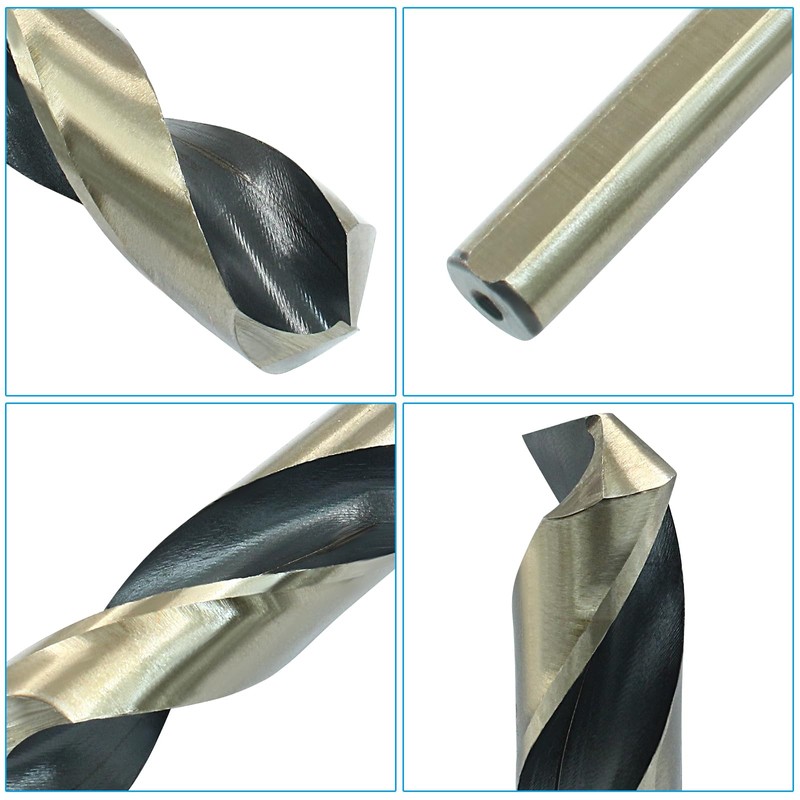 Bivethoi Reduced Shank Twist Drill Bits 22mm Black Nitride &