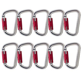 Fusion Climb Swift Auto Lock Modified D Shape Carabiner Second Generation 10-Pack