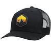 LINDO Trucker Hat - Mountain Sky (Black/Black)
