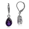 Silvershake 3.44ct. African Amethyst 925 Sterling Silver Heart Victorian Style