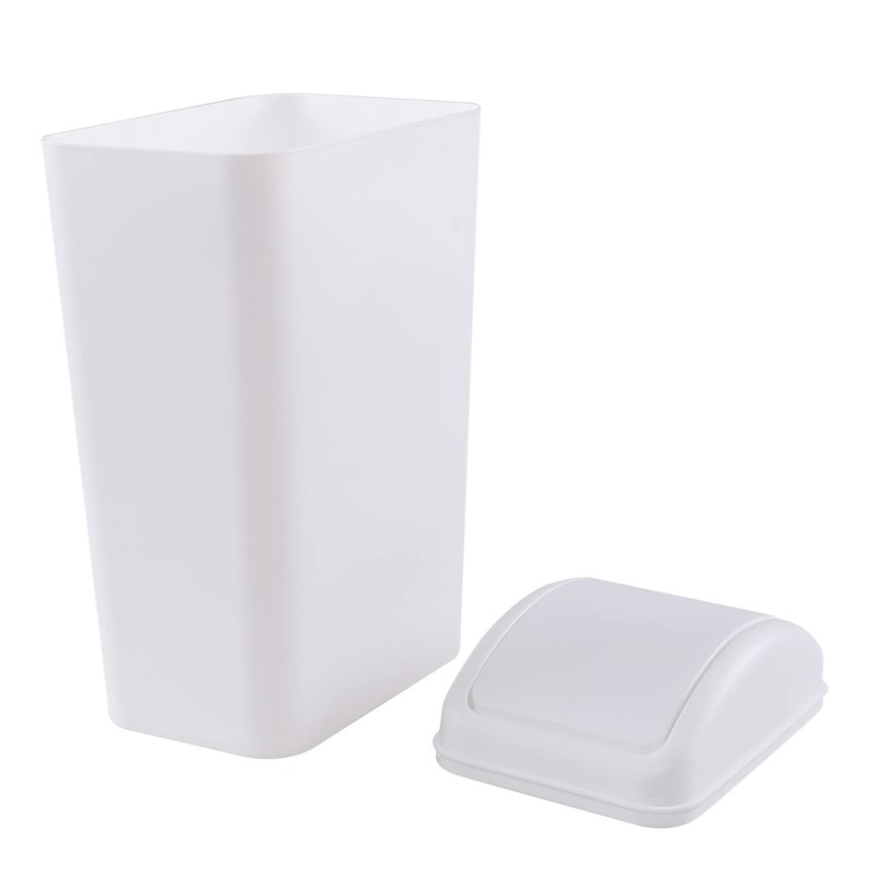 Yesdate Cubo de basura de 3,5 galones con tapa basculable,