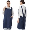APRONNER Comfortable Water Repellent Cross Back Aprons for Women with