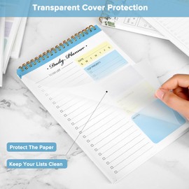 To Do List Notepad, To Do List Notebook for Work with 52 Undated Sheets, Daily To Do List Planner, Checklist Organizer Notebook for Office, Home and School- Blue