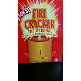 ConAgra Foods Penrose Fire Cracker Original Red Hot Pickled Sausage 50ct - 0.875 oz Packages