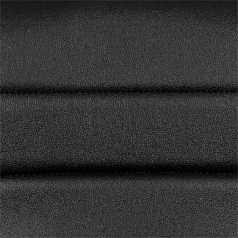 Pemberly Row 25" to 33" Striped Bar Stool in Black