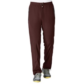 Rdruko Men's Athletic Pants Lightweight Quick Dry Workout Gym Sports Sweat Pants with Pockets(Brown, US M)