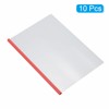 PATIKIL Clear Report Covers with Sliding Bar, 10 Pcs 10mm