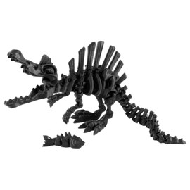PowerTRC 3D Printed Skeleton Spinosaurus – Prehistoric Collectible Articulating Dinosaur 3D Figurine Desk Decoration for Teens and Adults, Made in USA