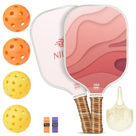 niupipo Pickleball Paddle, USA Approved Lightweight Pickleball Paddle with Fiberglass Surface