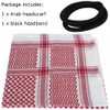 Men Arab Shemagh Scarf Muslim Hijab Headband Middle East Keffiyeh