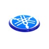 Yamaha Tuning Fork Emblem Sticker, Blue, Genuine Product, 1.2 inches