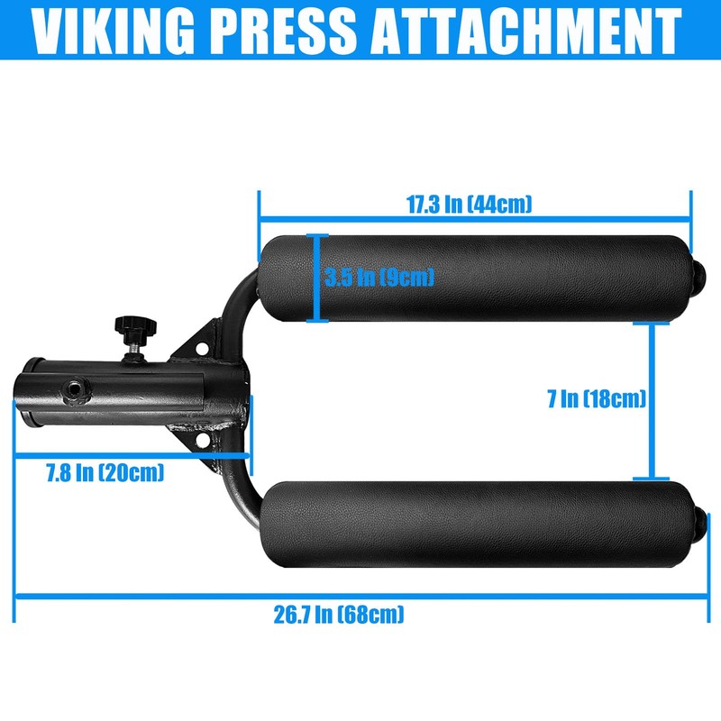Viking Press Landmine Handle for 2-Inch Olympic Barbell, T-Bar Row