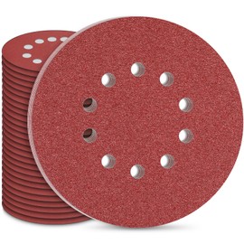 STEBRUAM Sandpaper 225 mm Velcro, Pack of 30 10 Hole 225 mm Sanding Discs Grit P80 for Drywall Sanders Sanding Giraffe Long Neck Sanders Sanding Giraffe