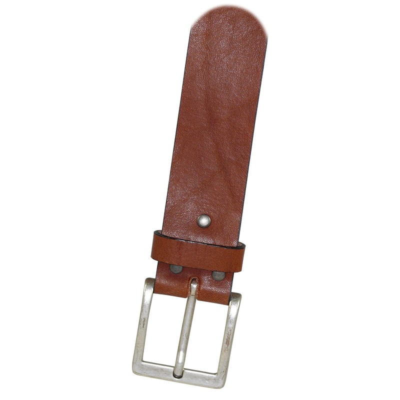 Harrys-Collection Women's and Men's Denim Belt Full-Grain Cowhide Leather Antique