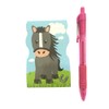 SDM 6 x Colourful Horse Pony Squiggly Note Pads Memo