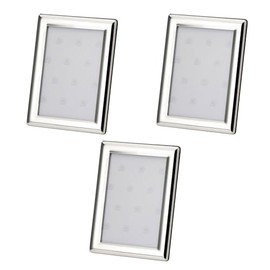 Your castle set of 3 picture frames photo frame arched smooth polished suitable for photos 7 x 5 cm, silver-plated tarnish protected
