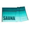 Lashuma Oslo Sauna Towel, Lying Towel, Turquoise, Green, Absorbent Sauna