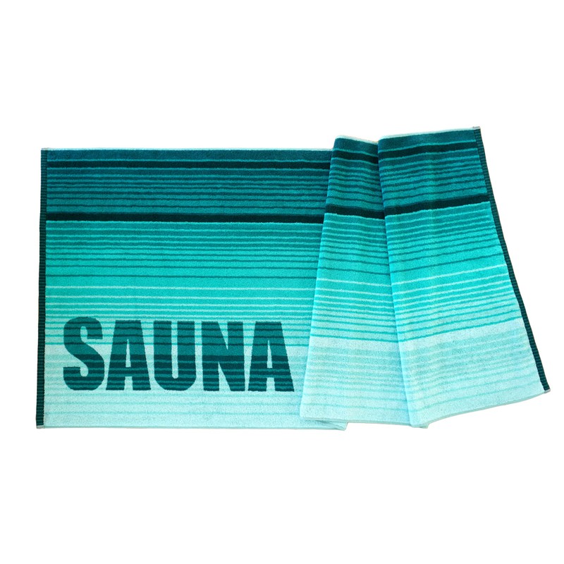 Lashuma Oslo Sauna Towel, Lying Towel, Turquoise, Green, Absorbent Sauna