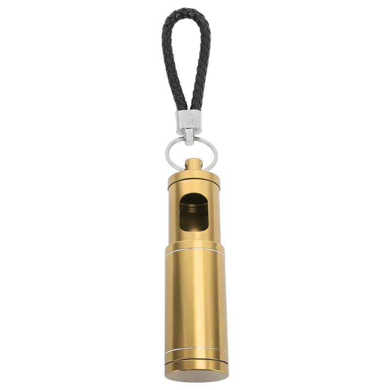 Portable Pocket Ashtray with Keychain Lanyard Retractable Circular Aluminium Alloy