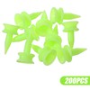 guduling 200 Pcs Green Golf Tees,Plastic Golf Tees,Reusable,Highly Visible Bright